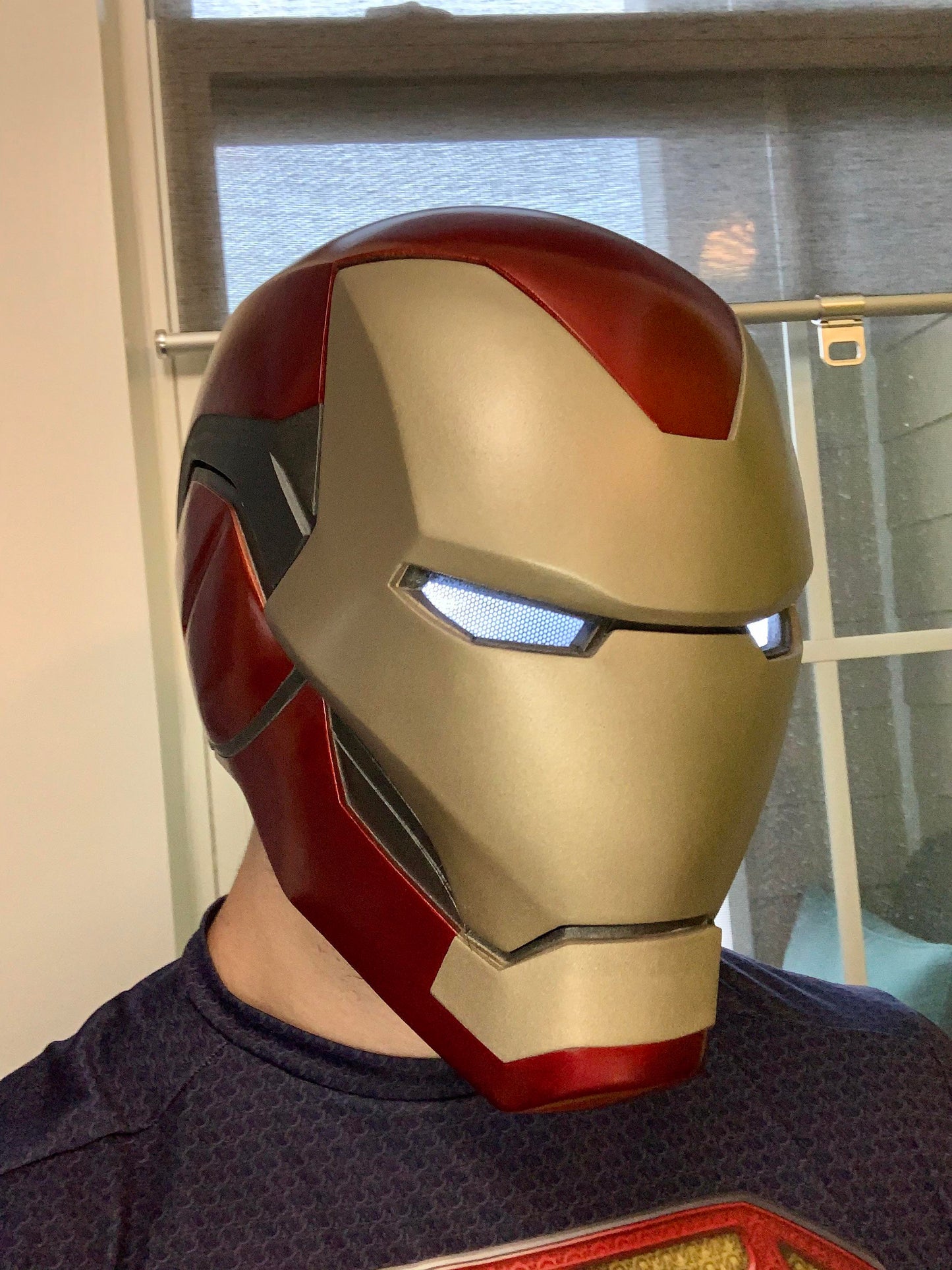 🔴🟡 Casco 3D Iron Man Mark 85 – Replica Indossabile Premium 🛡️
